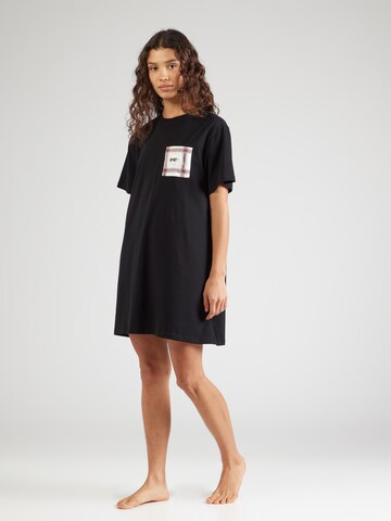 Camicia da notte 'IKON' di Karl Lagerfeld in nero: frontale