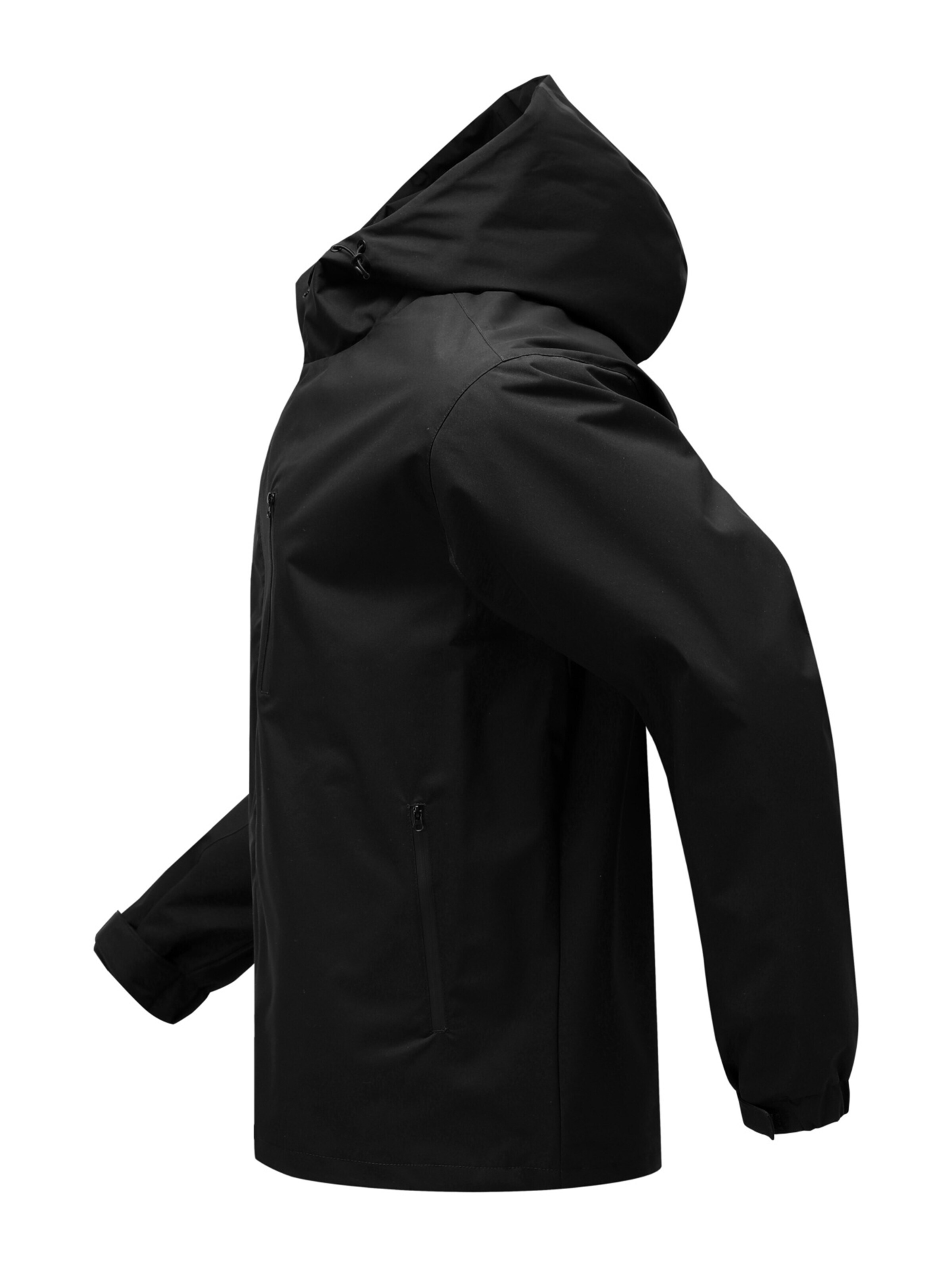 YOUTHUP Outdoor jacket 'Kompakt' in Black