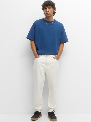 Pull&Bear Loosefit Jeans in Beige: Vorderseite