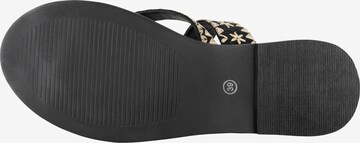 IZIA T-Bar Sandals in Black