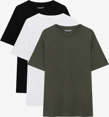 Pull&Bear Shirt in Groen: voorkant