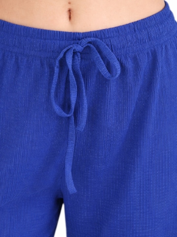 Wide Leg Pantalon 'FLORYN – Palazzohose Crinkle' fashionshowcase en bleu