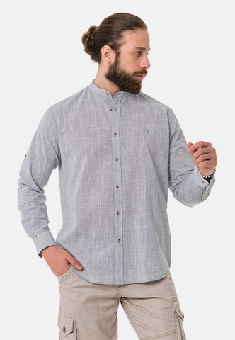 CIPO & BAXX Regular fit Button Up Shirt in Grey: front