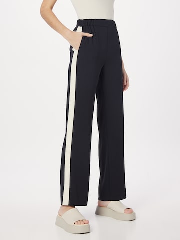 Regular Pantaloni de la Sisley pe negru: față