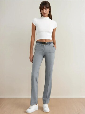 Regular Pantalon à plis Hiccup en gris