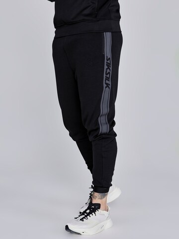 SikSilk Regular Trousers in Black: front