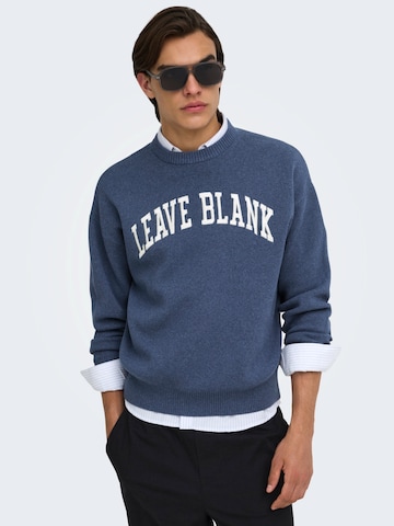 Pullover 'ONSPINE' di Only & Sons in blu