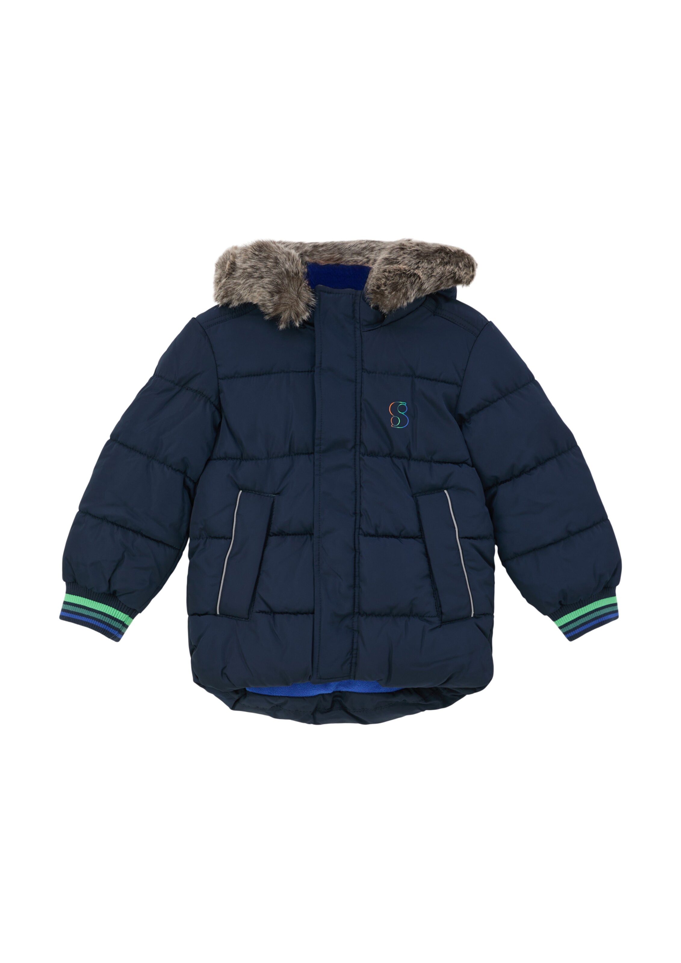 s.Oliver Winter Jacket in Blue: front
