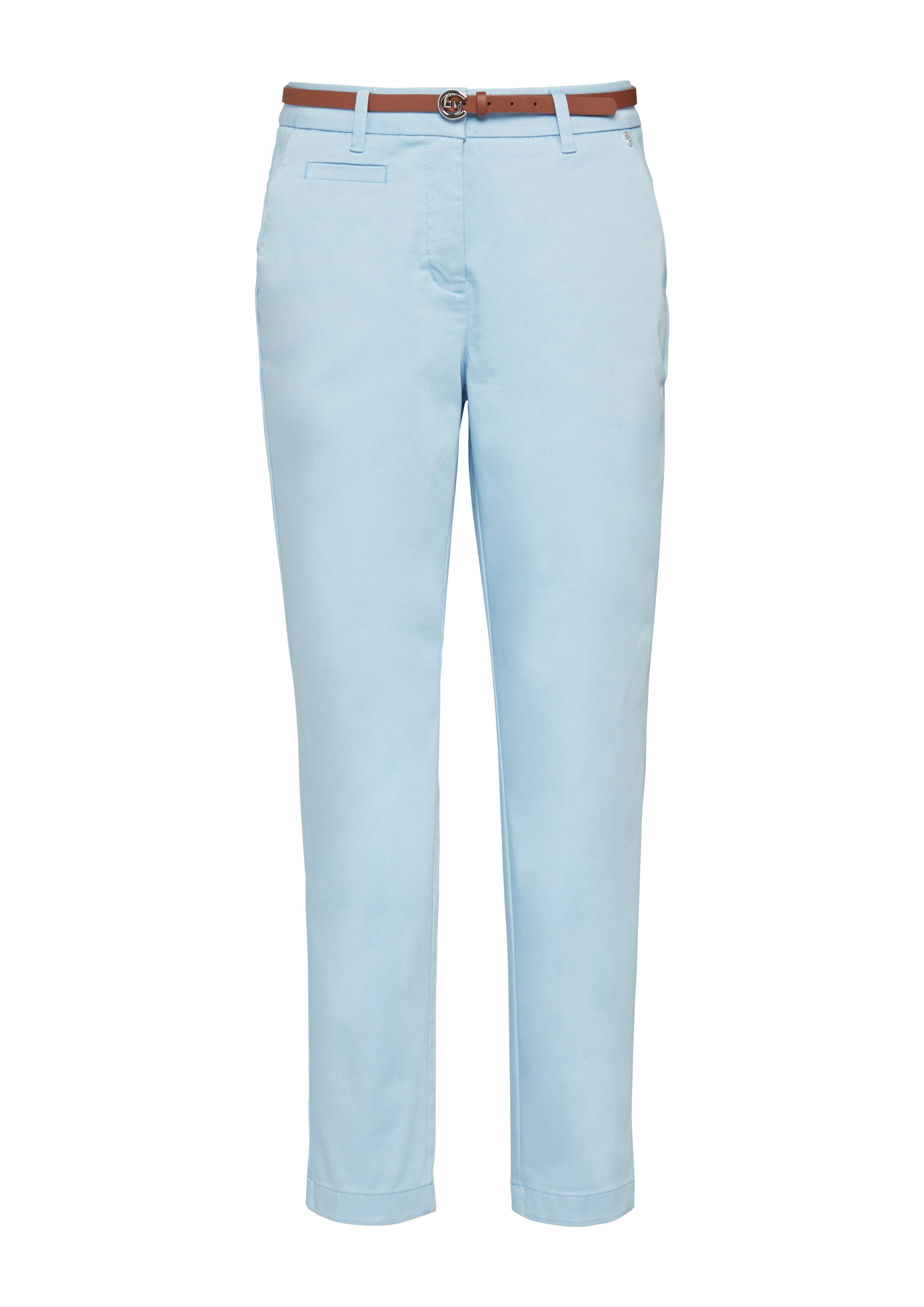 Coupe slim Pantalon chino COMMA en bleu : devant
