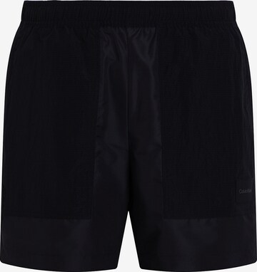 Shorts de bain Calvin Klein Swimwear en noir : devant