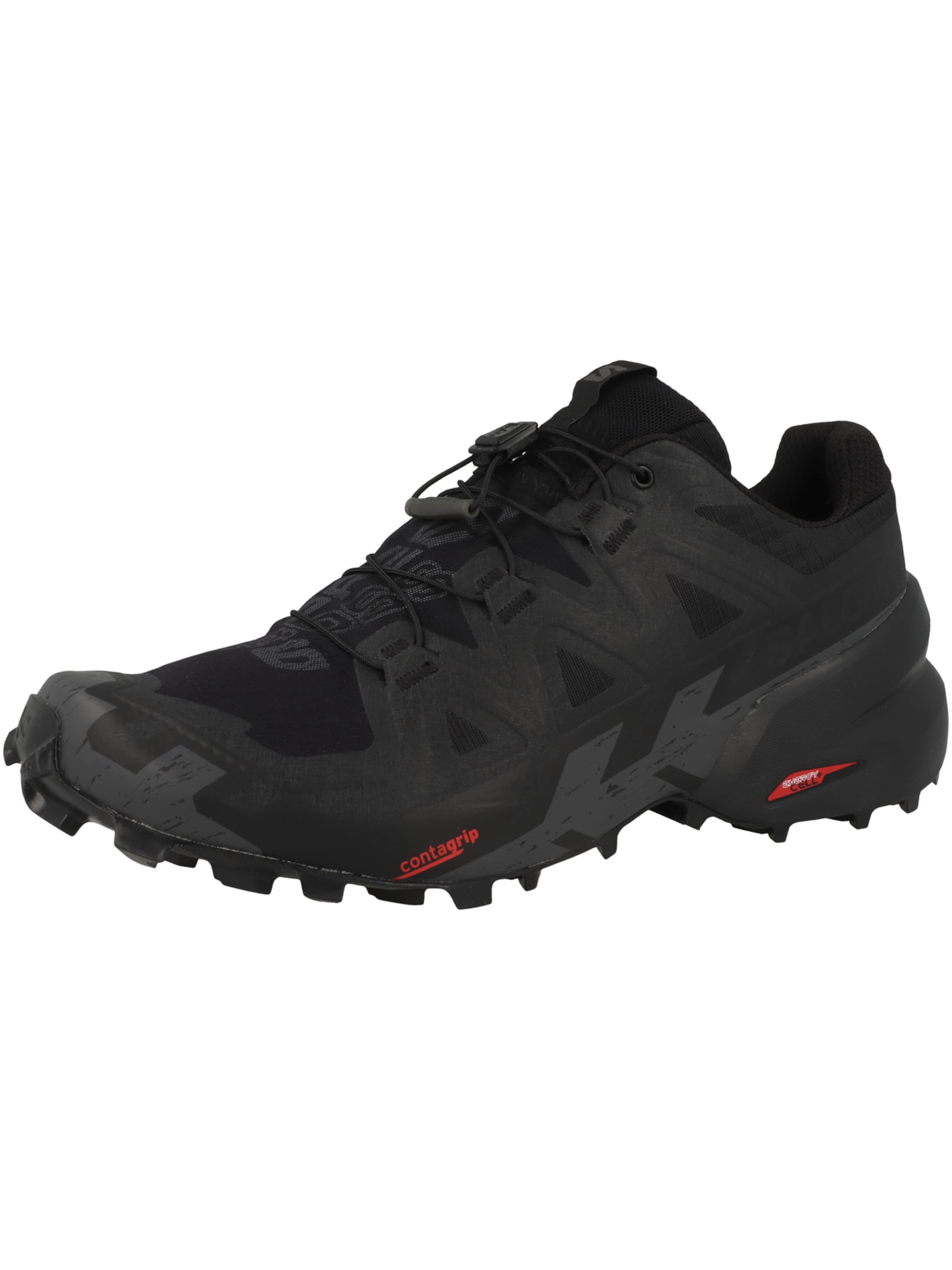 SALOMON Loopschoen 'Speedcross 6' in Zwart: voorkant