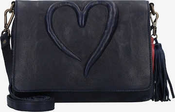 Borsa a tracolla 'Herzweg' di Taschendieb Wien in blu: frontale