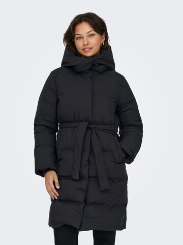 ONLY Wintermantel 'LOUISE' in Schwarz: Vorderseite