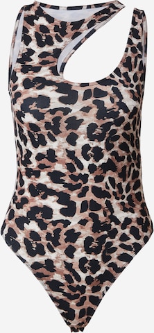 smėlio ABOUT YOU Marškinėliai-glaustinukė 'Kiara': priekis