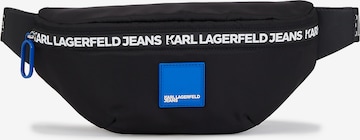 KARL LAGERFELD JEANS - Bolsa de cintura em preto: frente