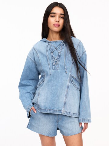 Pull&Bear Between-Season Jacket in Blue: front