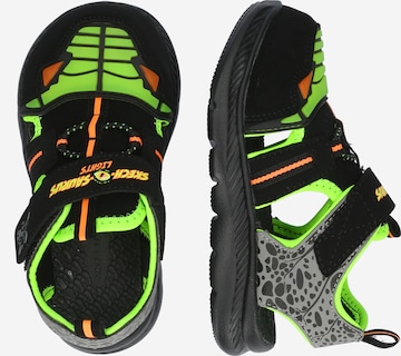 SKECHERS - Zapatos abiertos 'DINO-RAYS' en negro