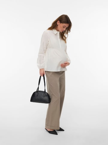 MAMALICIOUS Wide leg Παντελόνι 'MLVilda' σε γκρι