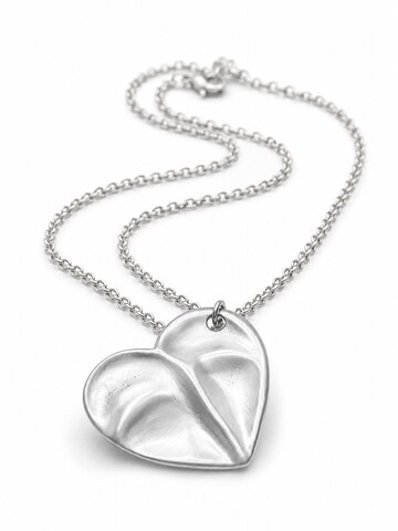 COLLEZIONE ALESSANDRO Necklace 'Cuore' in Silver: front
