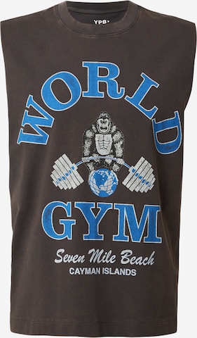 Abercrombie & Fitch Toiminnallinen paita värissä harmaa: etupuoli