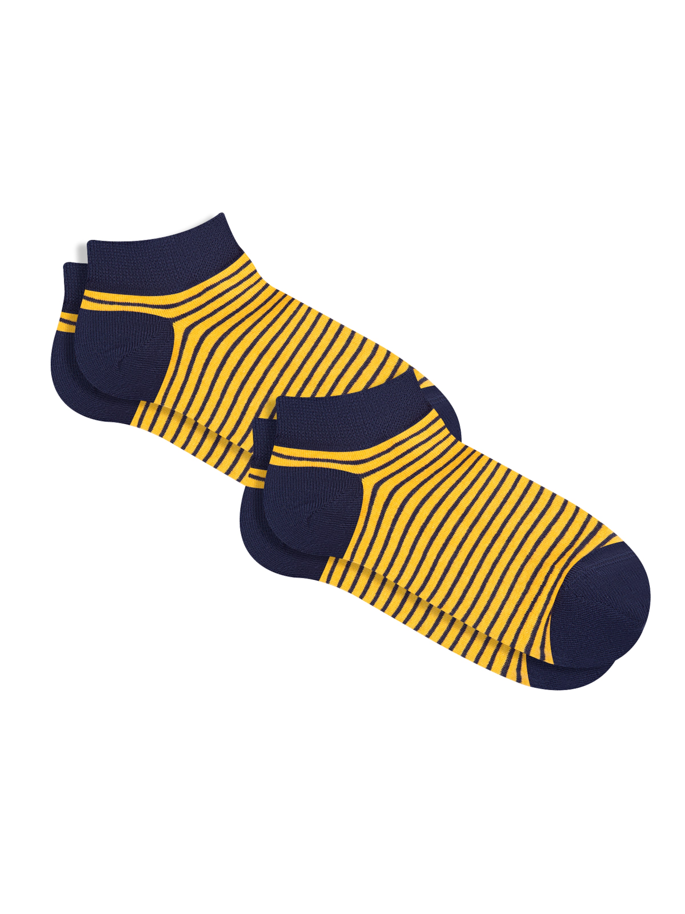 Albero Natur Füßlinge 'Bio-Baumwoll-Sneakersocken Unisex - 2er Pack'‌‌‌‌‌‌‌‌‌ in Gelb: Vorderseite