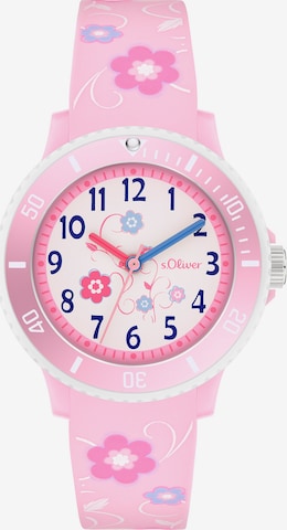 s.Oliver Watch 'The Magic Time' in Pink: front