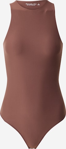 Abercrombie & FitchBodi majica - smeđa boja: prednji dio