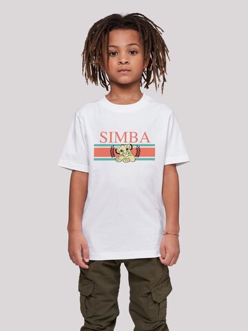 F4NT4STIC T-Shirt 'Disney König der Löwen Simba' in Weiß: predná strana