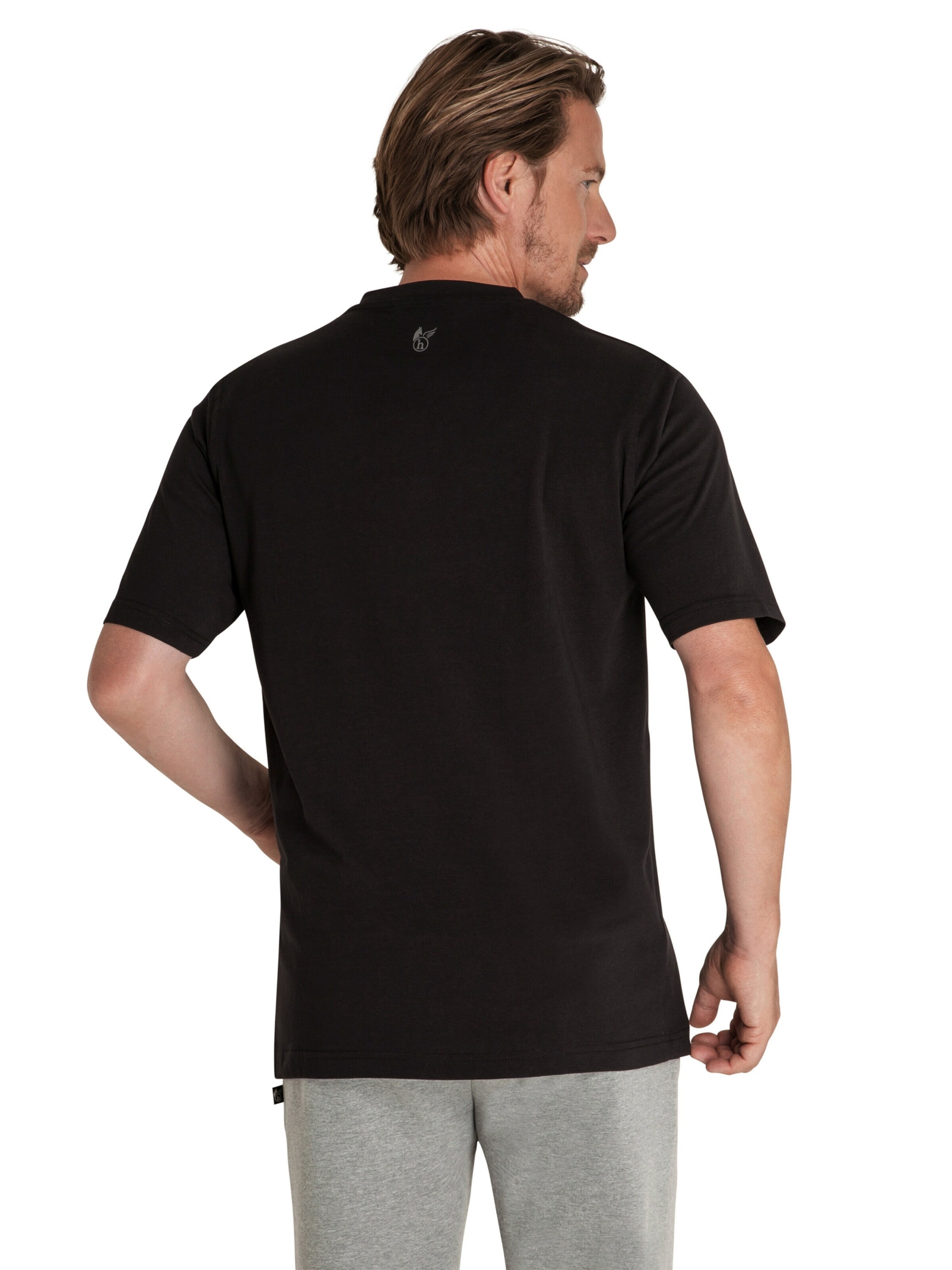 HAJO Shirt 'Doppelpack' in Black