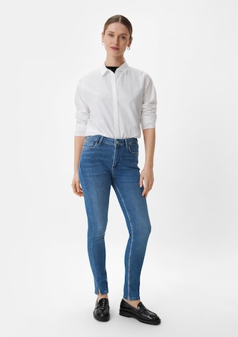 comma casual identity Skinny Jeans in Blauw: voorkant