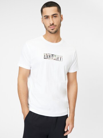 T-Shirt AÉROPOSTALE en blanc : devant