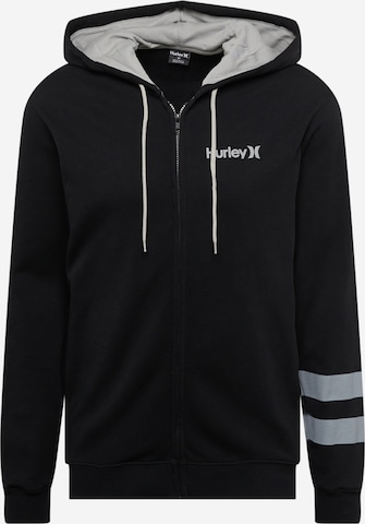 Hurley Sportovní mikina 'OCEANCARE' – černá: přední strana