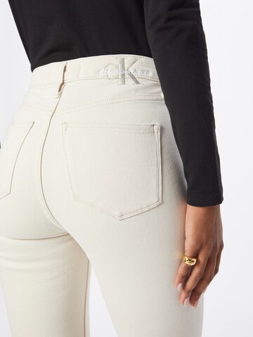 Calvin Klein Jeans Skinny Džíny – bílá