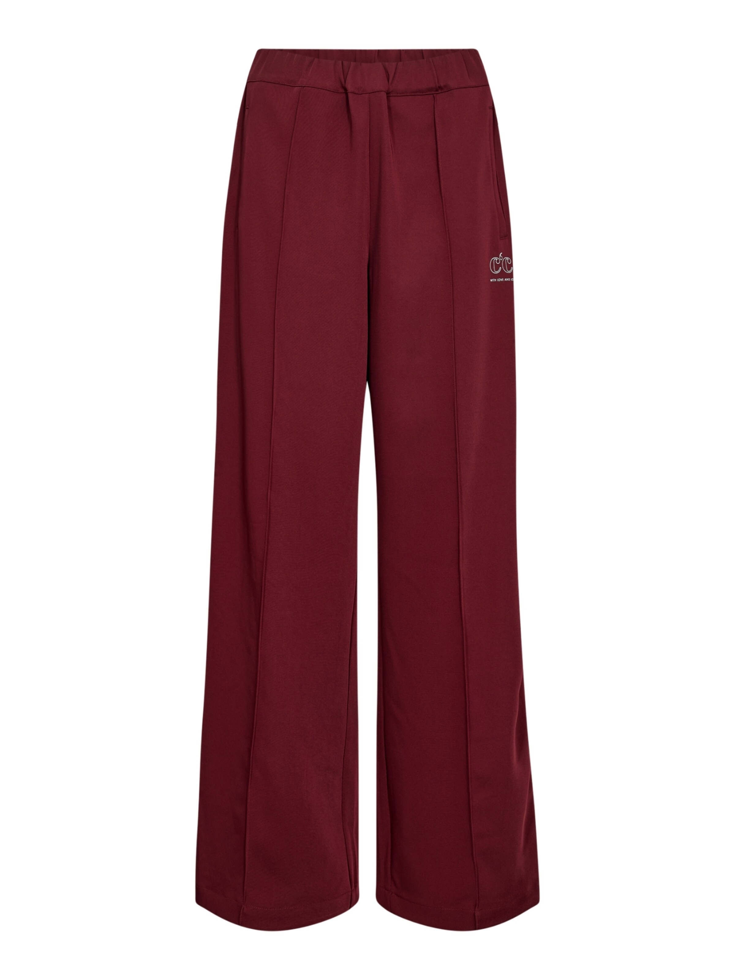 co'couture Wide leg Broek 'Amina' in Rood: voorkant