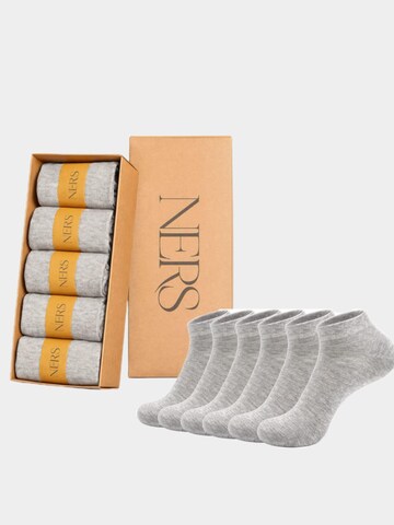 NERS Ankle Socks 'Velor' in Grey: front