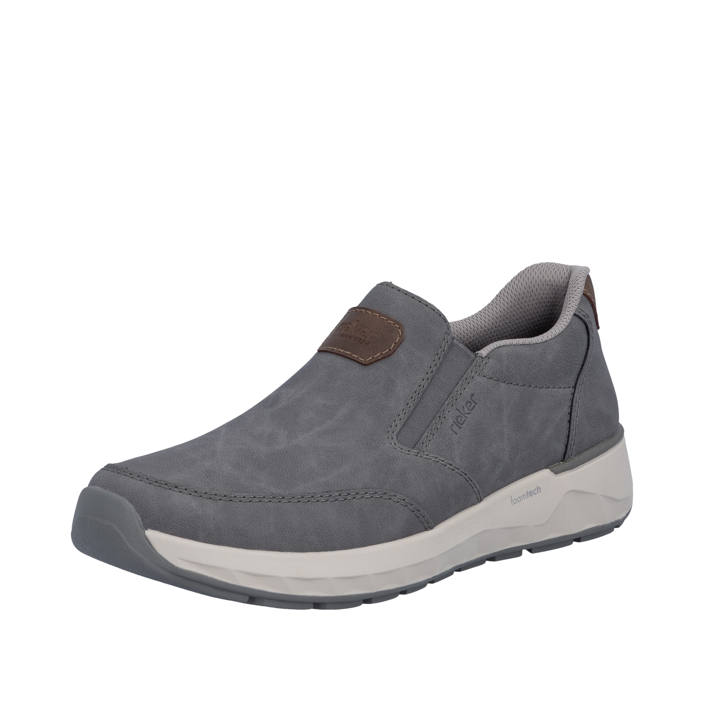 Rieker Slip-ons in Grey: front