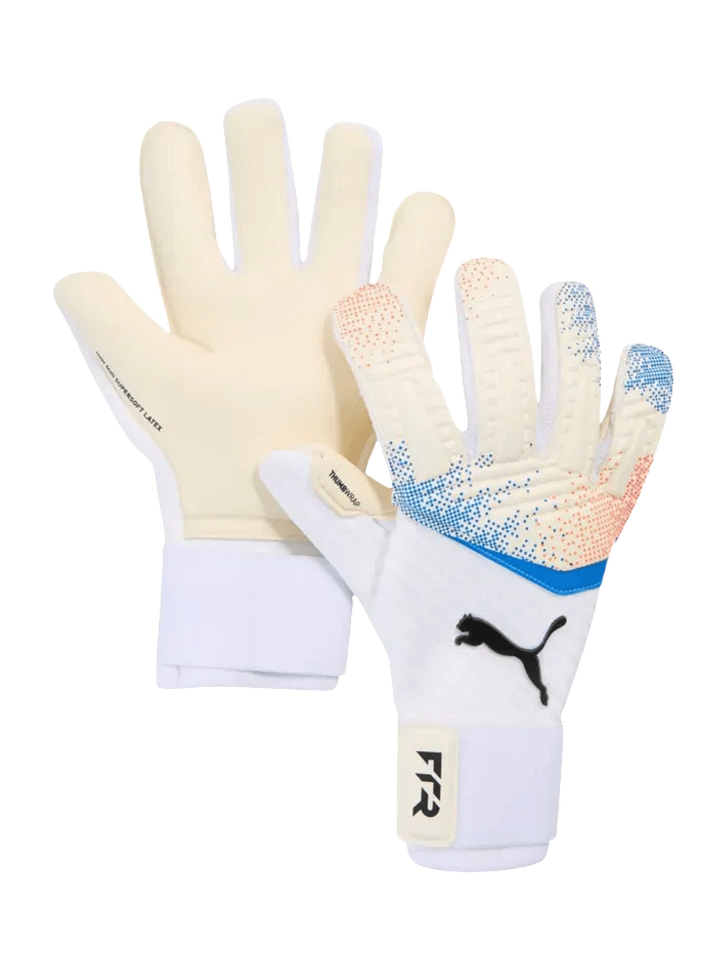 PUMA Sporthandschuhe 'Future Pro' in türkis / hellgelb / schwarz / weiß, Produktansicht