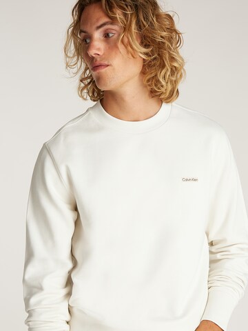 Calvin Klein Jeans Sweatshirt in Weiß