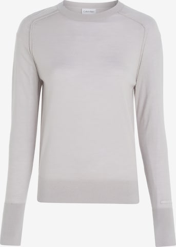 Pull-over Calvin Klein en blanc : devant