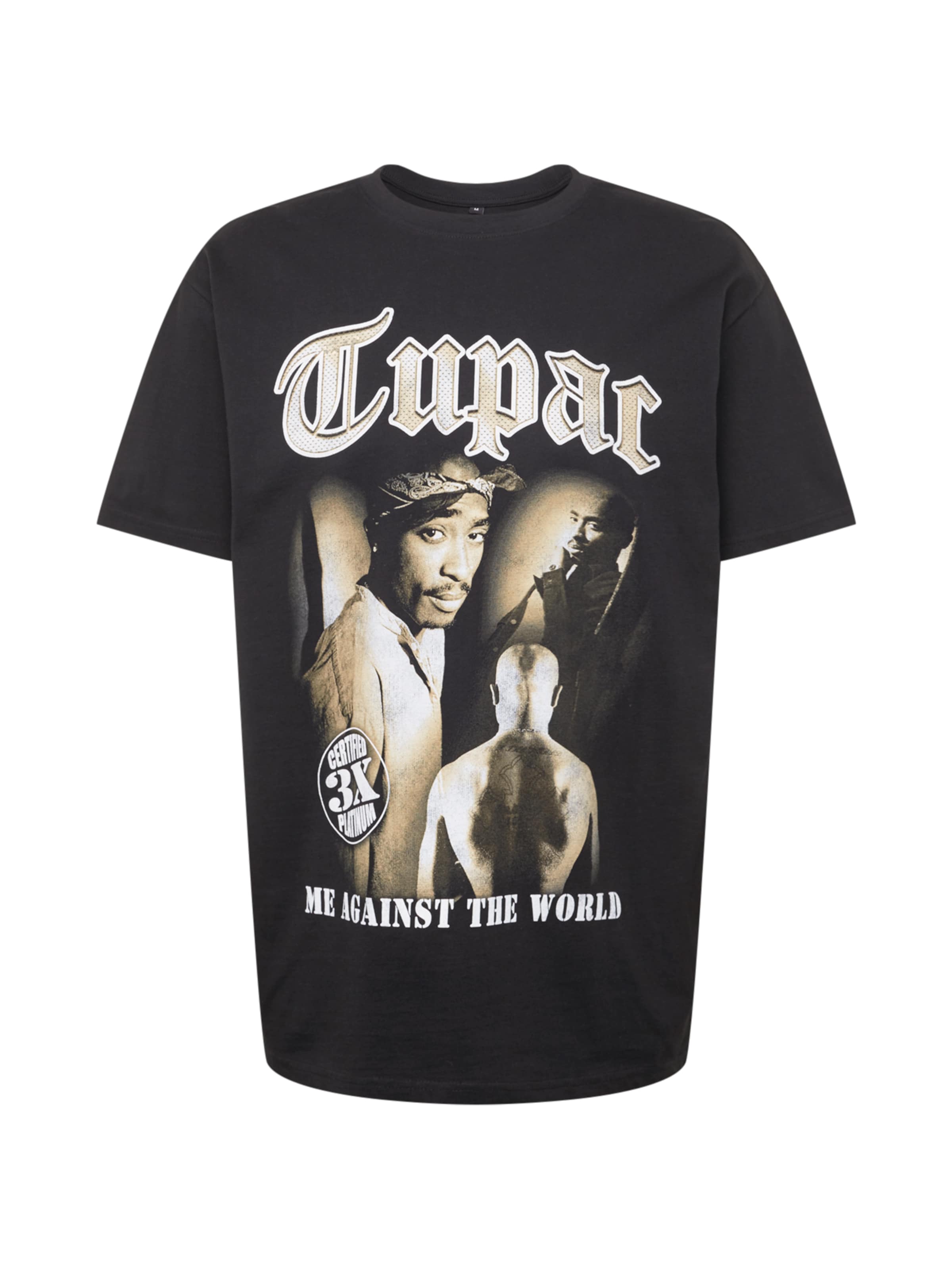 T-Shirt Mister Tee en noir : devant