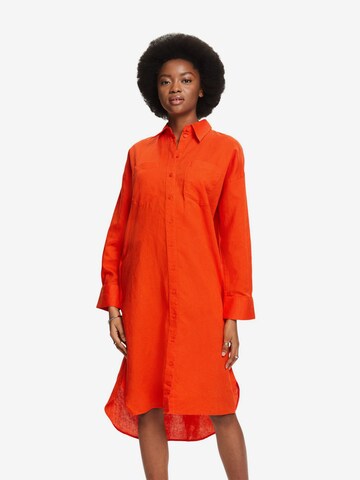 Robe-chemise ESPRIT en orange : devant