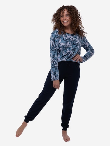 Ammann Pyjama 'Night & Home'‌ in Blau