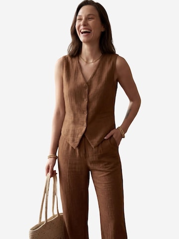 Pantalons de tailleur My fashion en marron