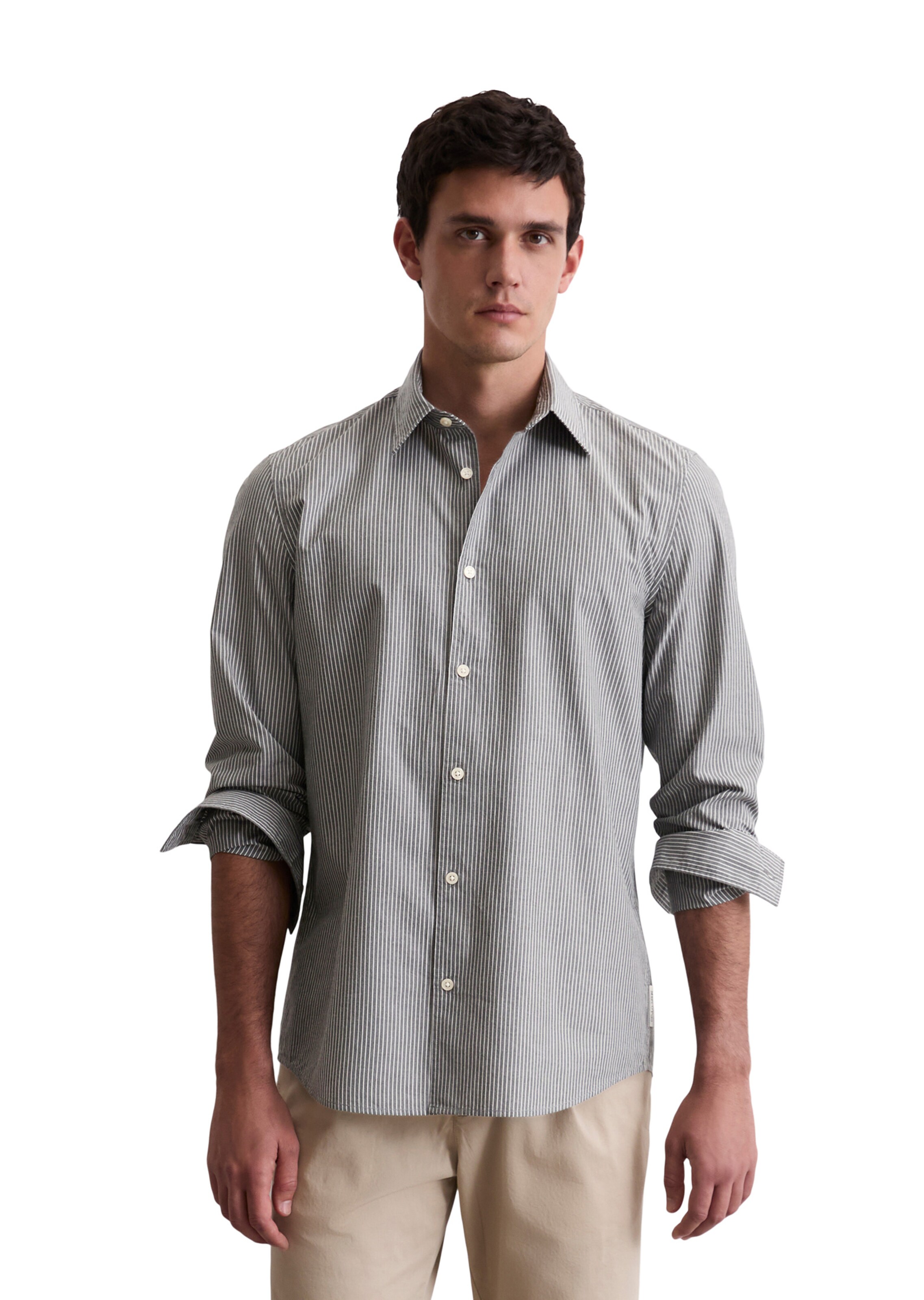 Marc O'Polo Regular fit Button Up Shirt in Green: front