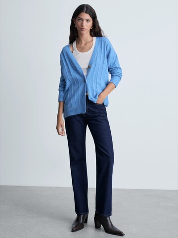 MANGO Cardigan 'TALDOTE' i blå: forside