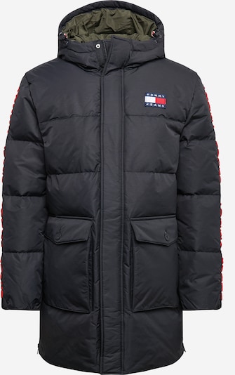 Tommy Jeans Winterjacke in rot / schwarz, Produktansicht