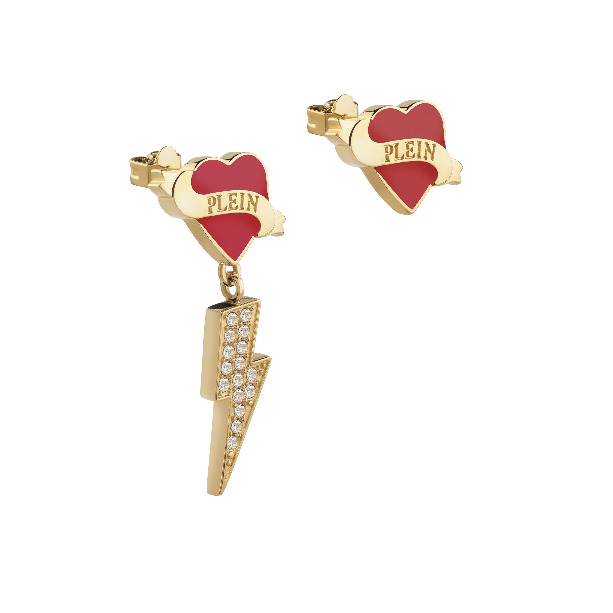 Philipp Plein Jewellery Oorbellen 'Valentine' in Goud
