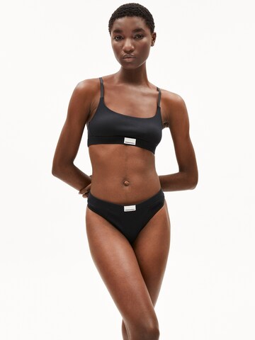 ARMEDANGELS Bralette Bra ' TOVAA RIB ' in Black: front
