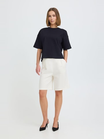 regular Pantaloni ' OXNInna Linen Mix Bermuda ' di Oxmo in bianco: frontale