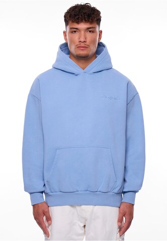 Sweat-shirt 'Embo' Dropsize en bleu : devant